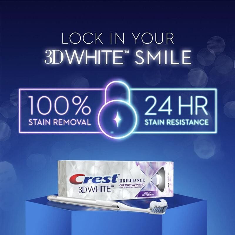 [CREST] [Có sẵn] Kem đánh răng Crest 3D White Brilliance