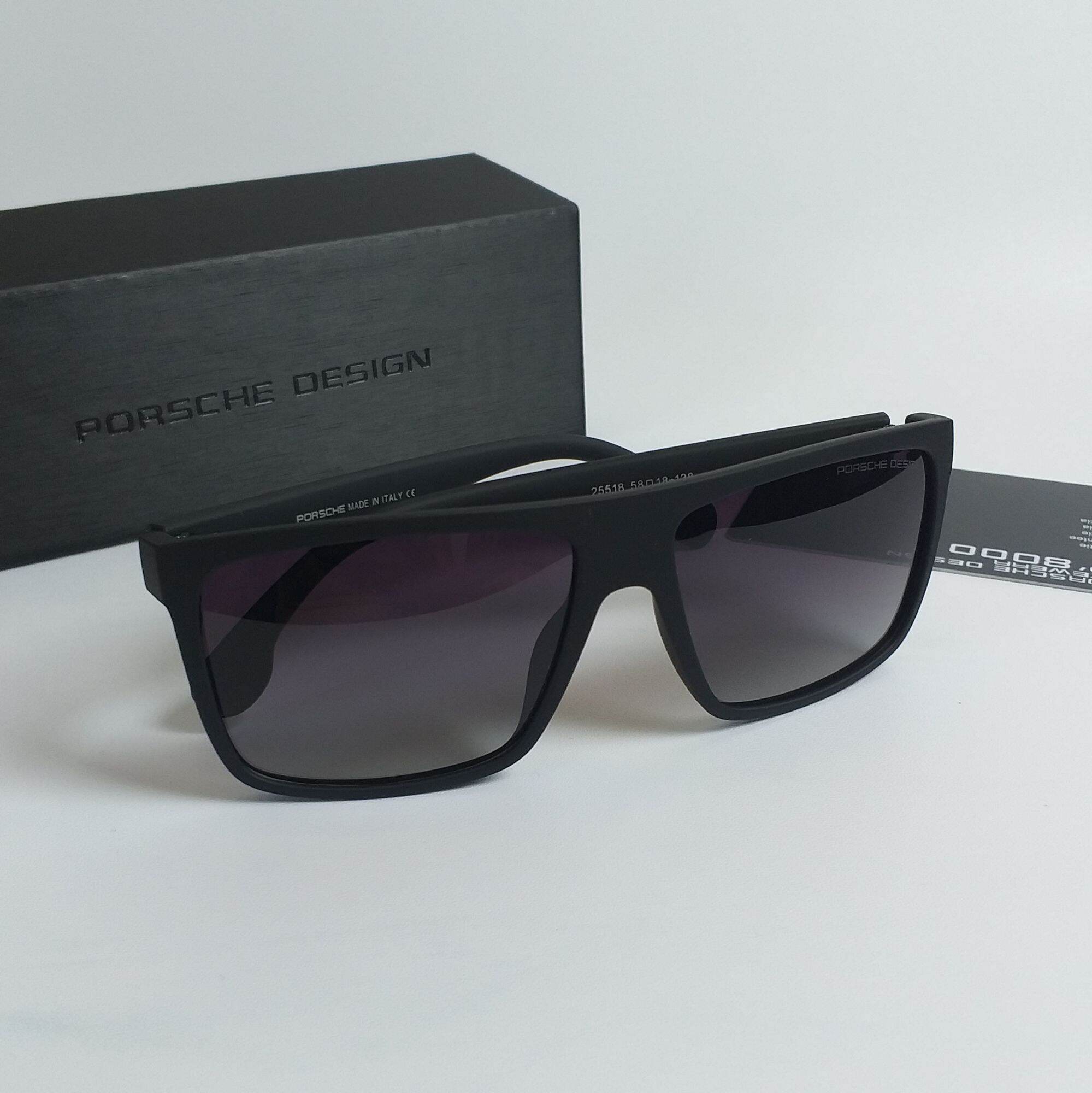 Kính râm Pors255 Plastic mắt polarized màu sắc xám đậm 2 Light Chống UVB 100% Size: 58m – 18m – 138m