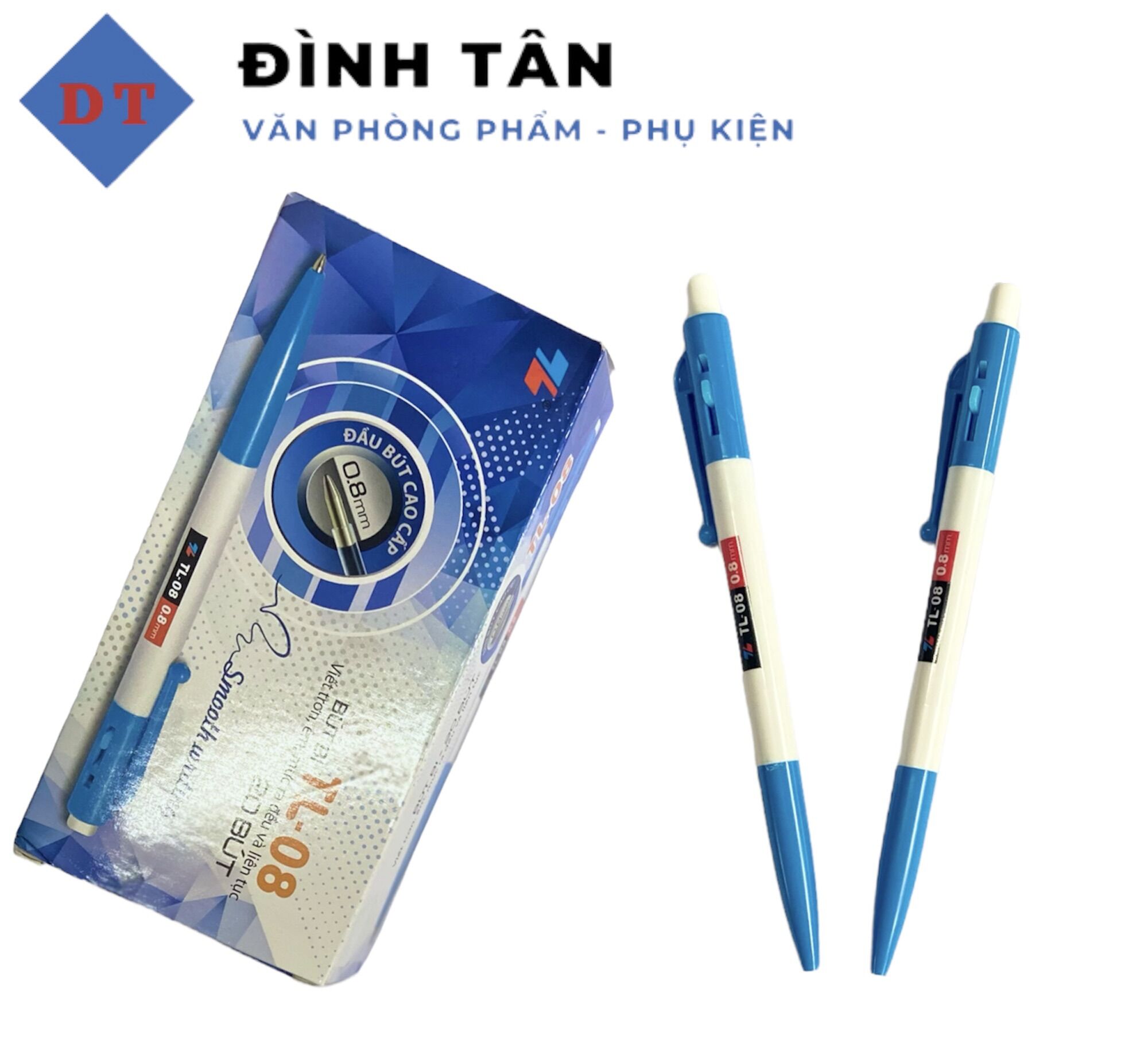 Bút Bi Thiên Long 0.8mm TL-08 Viết Êm