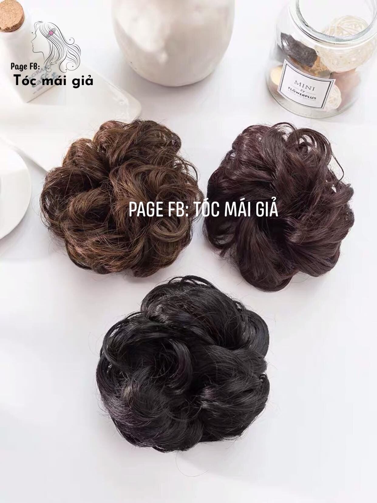 BÚI TÓC NỮ, Tóc Búi Rối Sang Chảnh Cho Nữ, Tóc Búi Giả