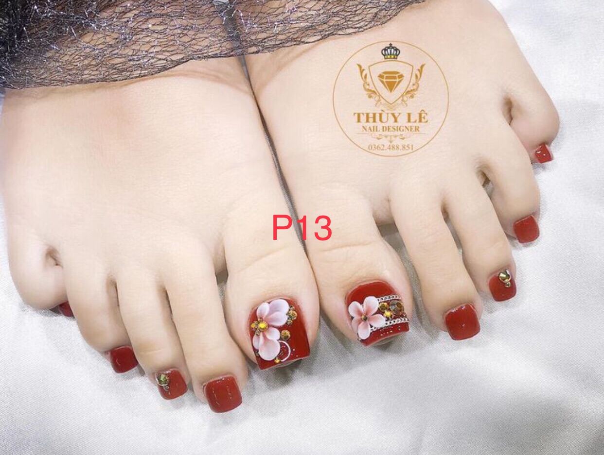 P13 - Móng Chân Giả - Nail Thiết Kế - 24 Móng Kèm Keo