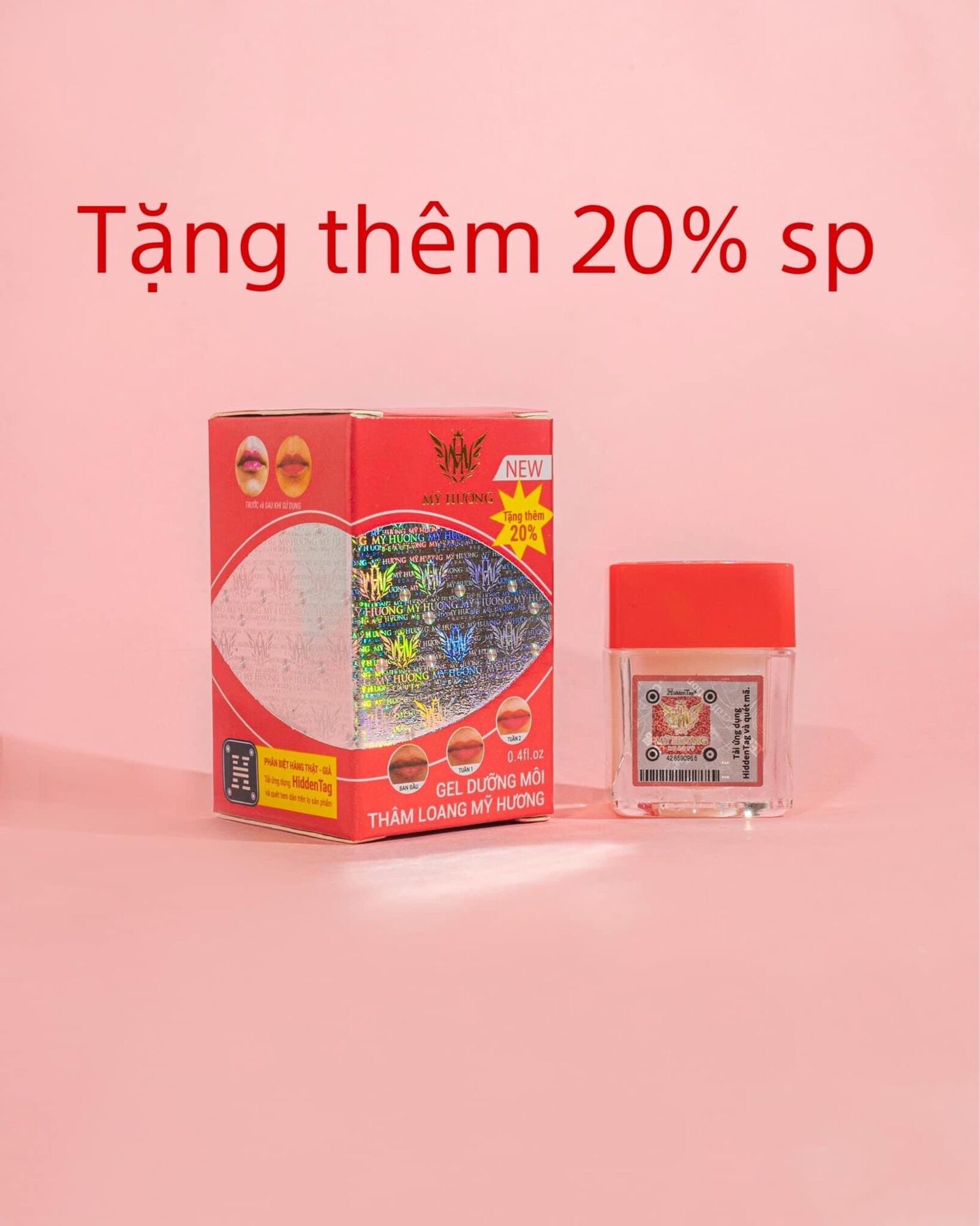 [HCM]Set 2 hũ - Gel dưỡng môi chống thâm loang Mỹ Hương - Mẫu mới 2020 (Handmade)