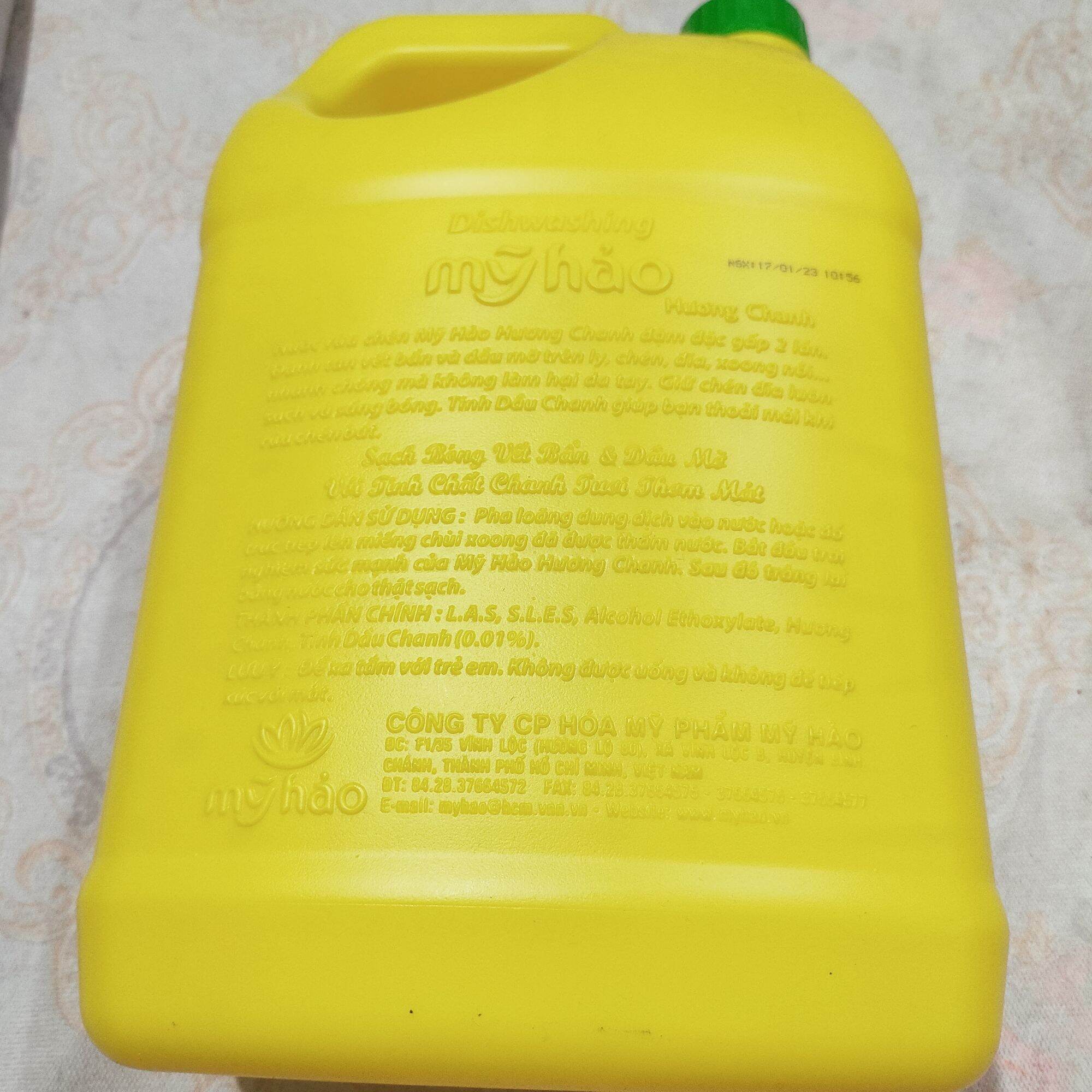 NƯỚC RỬA BÁT MỸ HẢO - NƯỚC RỬA CHÉN MĨ HẢO 3,6 KG