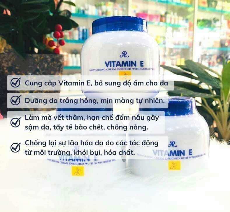 Kem dưỡng thể Vitamin E Thái Lan 200ml