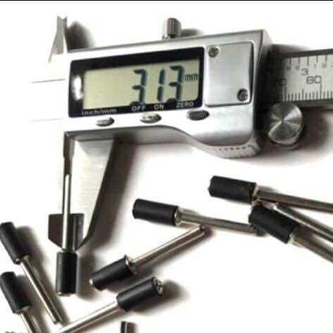Trục su giữ nhám đầu 6.35mm cán 3.17mm