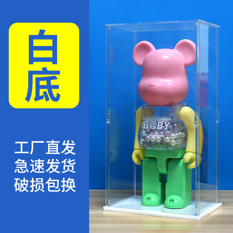 Bearbrick 1000%, hộp trưng bày acrylic bearbrick 400%, bọc chống bụi đựng mô hình đồ chơi búp bê