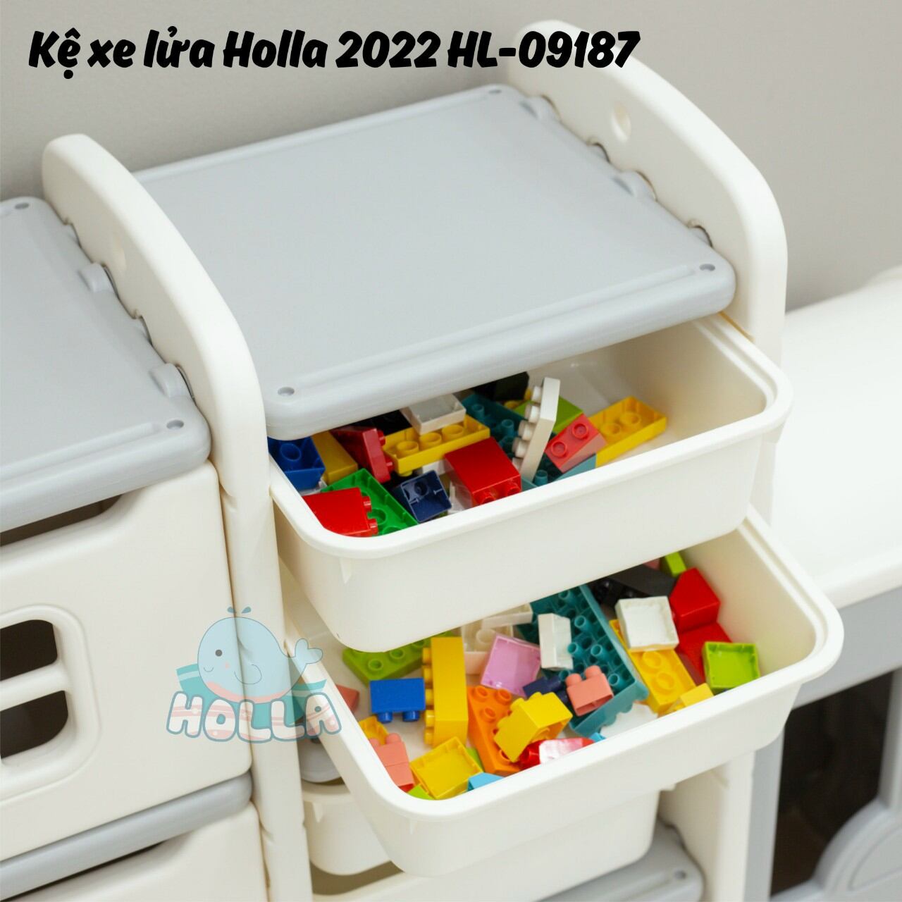 [HCM] Kệ đồ chơi xe lửa cho bé Holla 2022 HL -09187