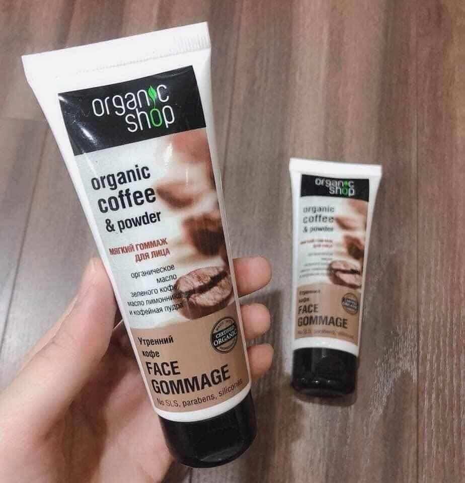 Tẩy tế bào chết mặt Cafe Organic