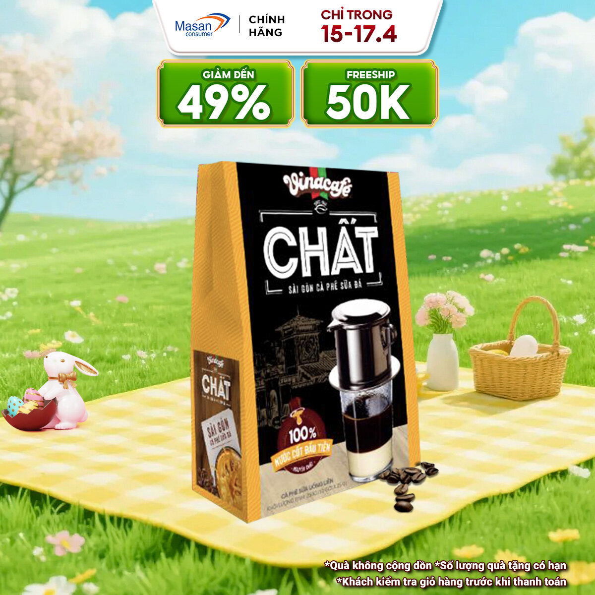 Cà Phê Vinacafé Chất Sài Gòn Cà Phê Sữa Đá - Hộp 10 Gói x 29g