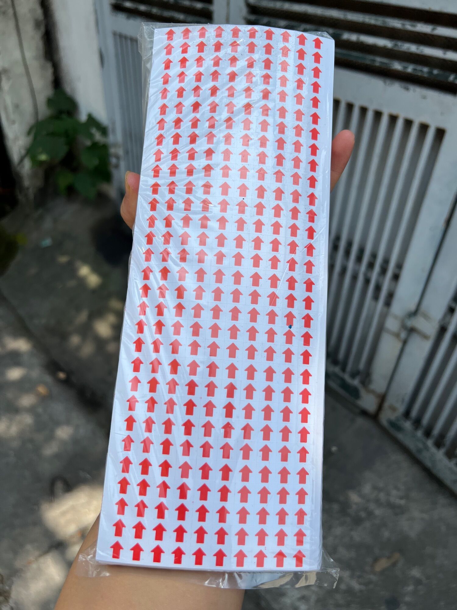 Combo 100 tờ mũi tên dán lỗi , nhãn dán mũi tên, Decal dán mũi tên báo lỗi sản phẩm