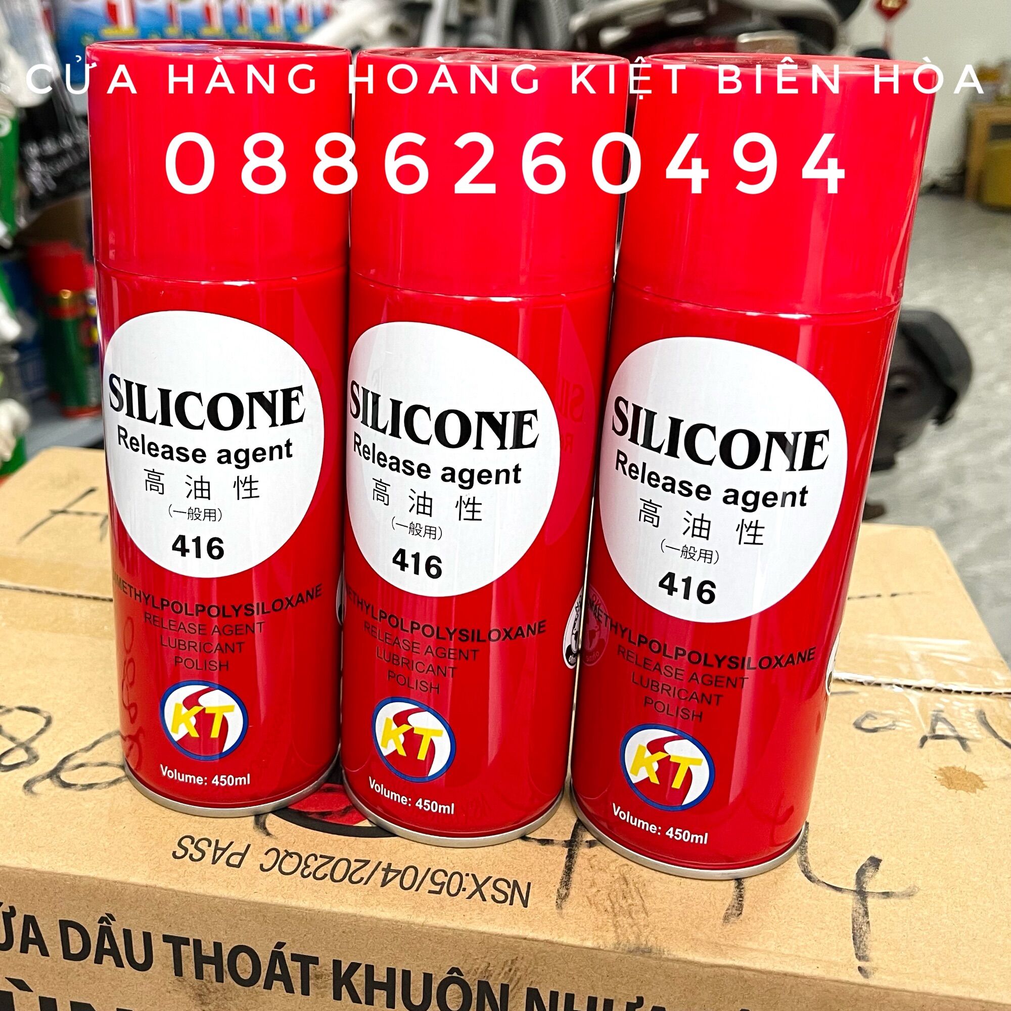 DẦU XỊT TÁCH KHUÔN SILICONE 416 CHAI 450ML