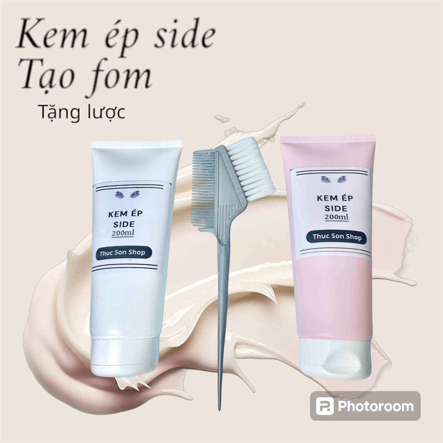 KEM ÉP SIDE TÓC NAM , KEM ÉP SIDE , ( Tặng Lược )