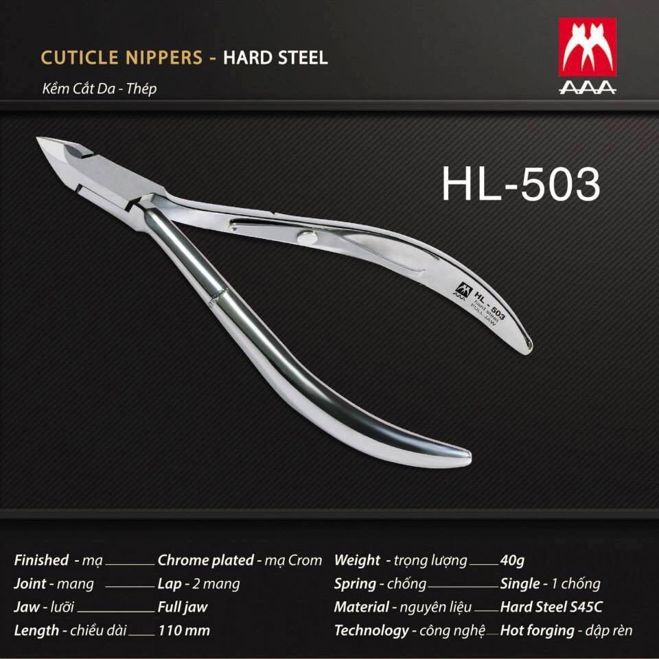 Kềm AAA cắt da HL503, kìm nhặt da 3A
