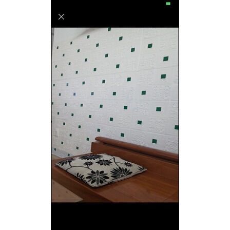 Combo 50 tấm XỐP DÁN TƯỜNG HOA VĂN TIM 35x35cm