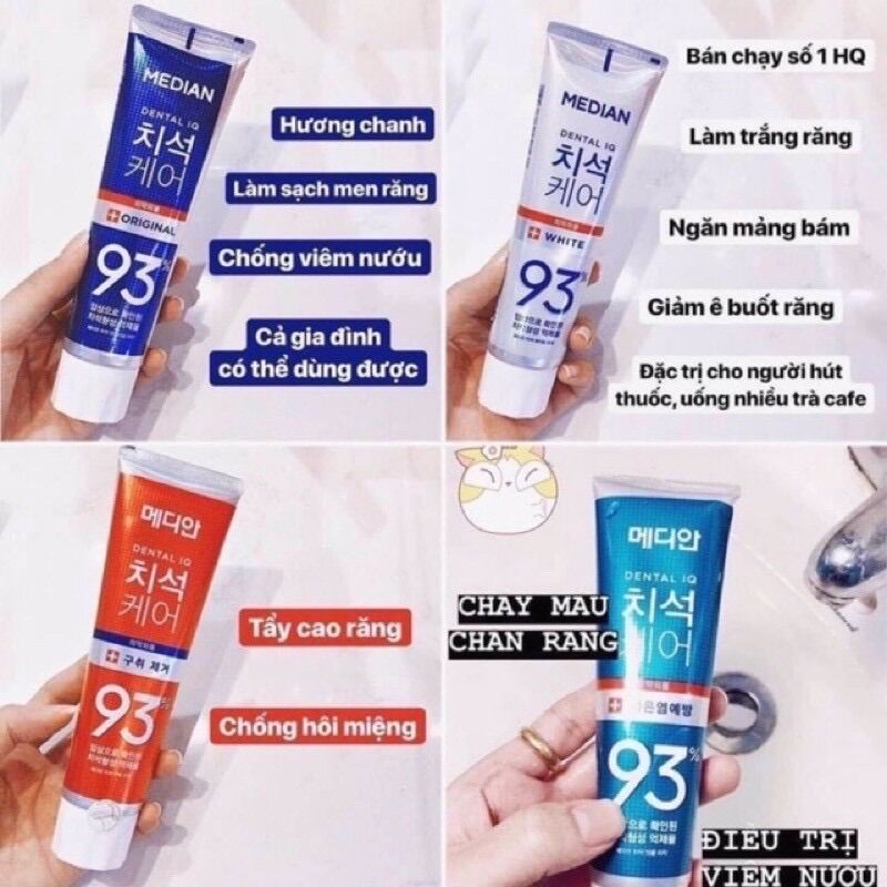 Kem Đánh Răng Median Dental IQ 93% 120gr