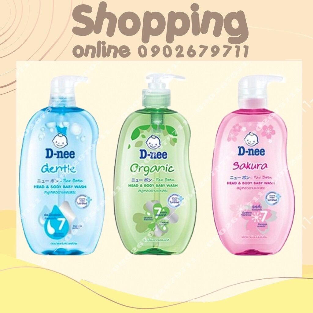 Sữa Tắm Gội Trẻ Em D-nee Pure Thái Lan 380ML