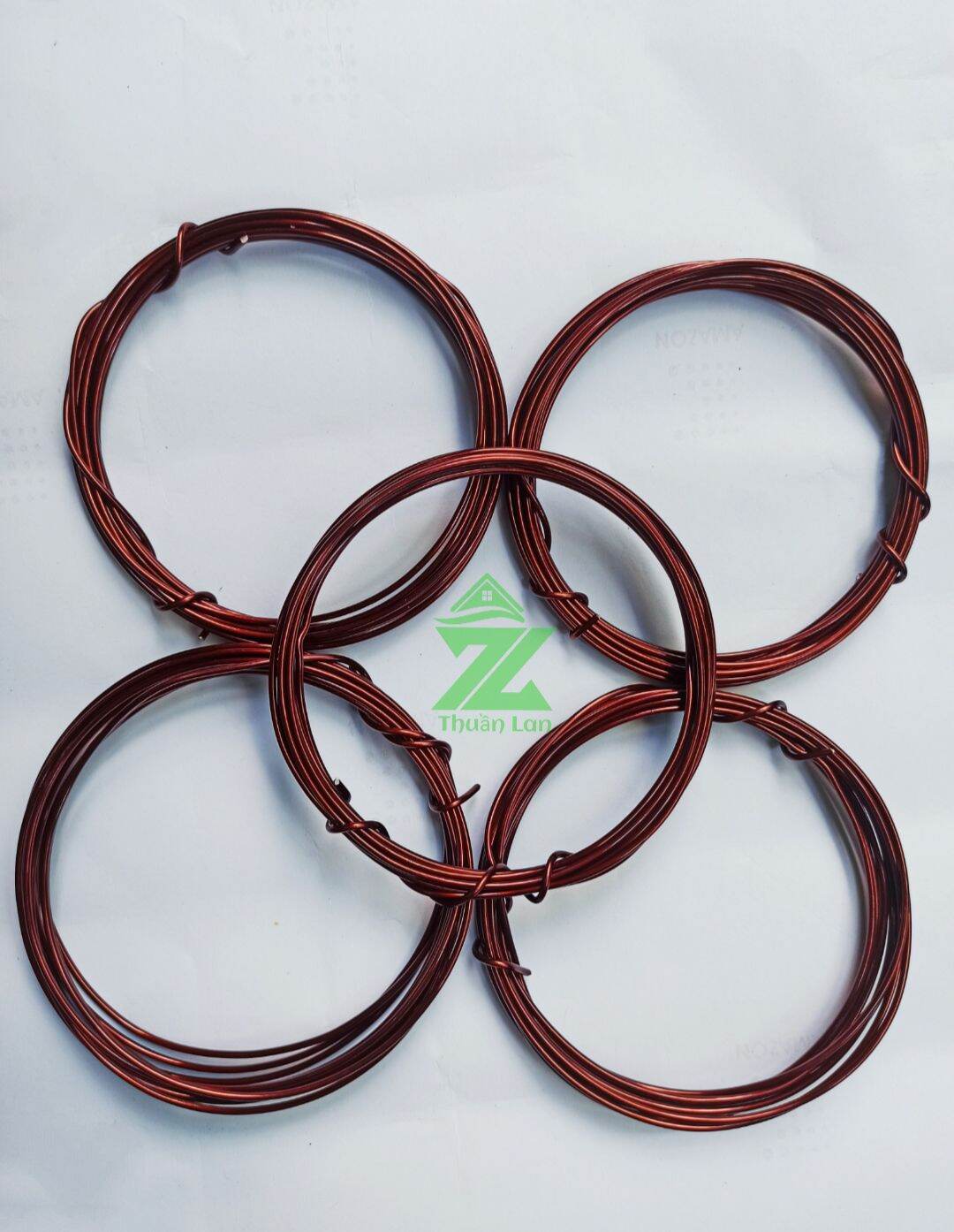 Set 5 cuộn dây nhôm mạ đồng 3m