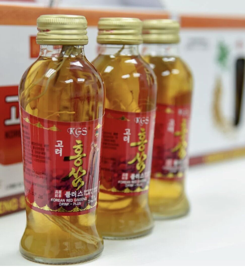 3 chai nước Hồng sâm có củ KGS Hàn Quốc 120ml