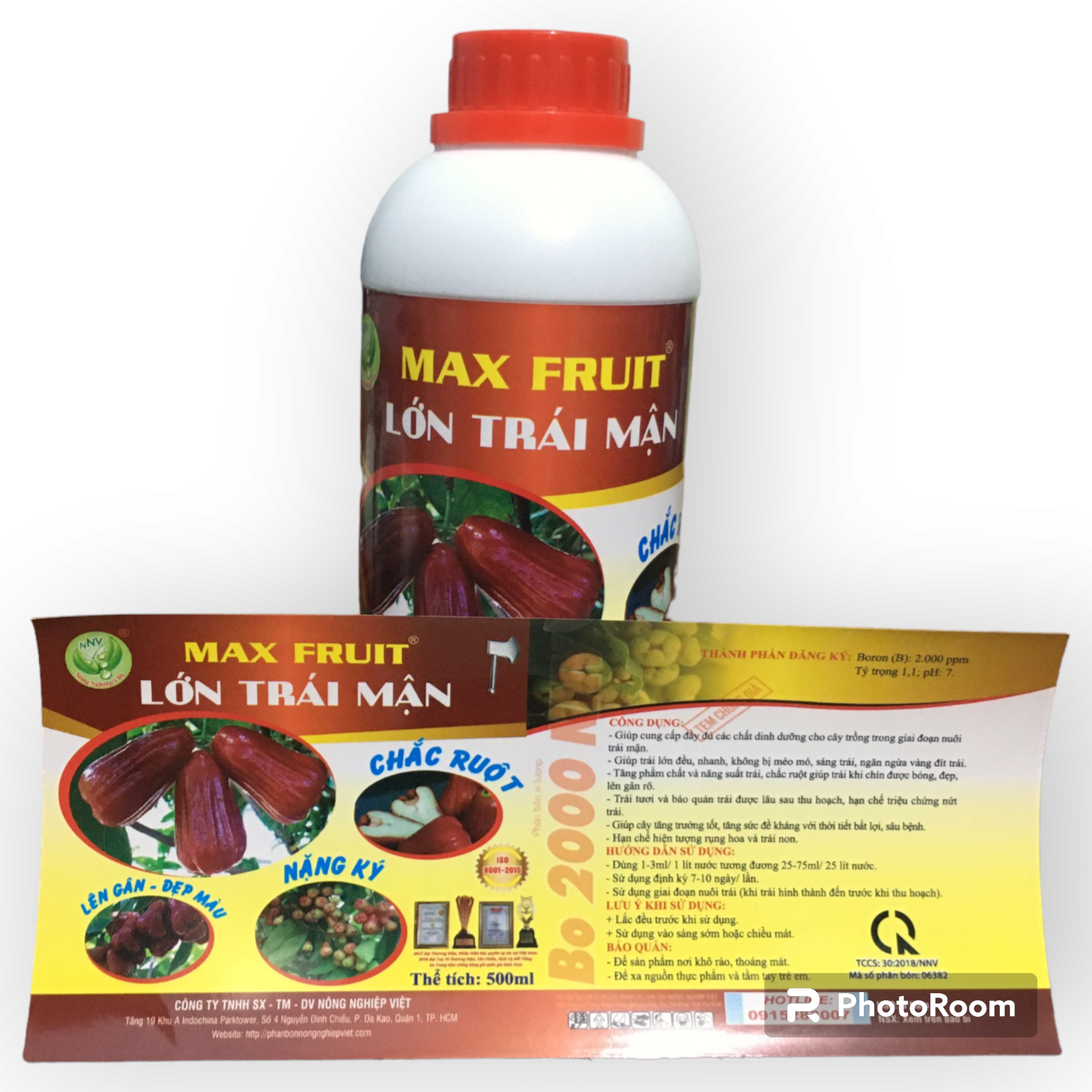PHÂN BÓN MAX FRUIT LỚN TRÁI MẬN. CHAI 1L