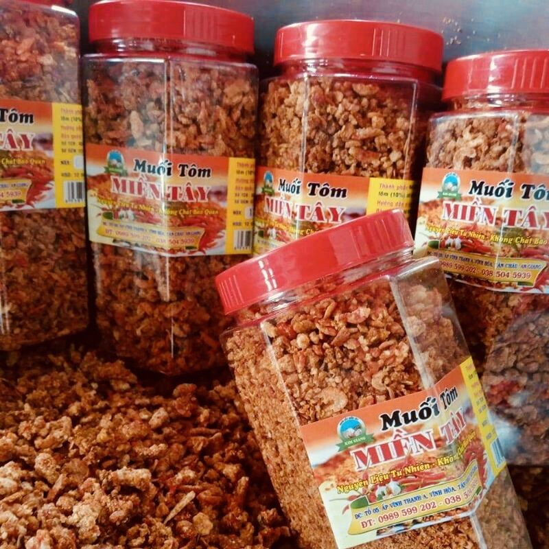Muối tôm miền Tây rất thơm ngon hủ lớn 350gr