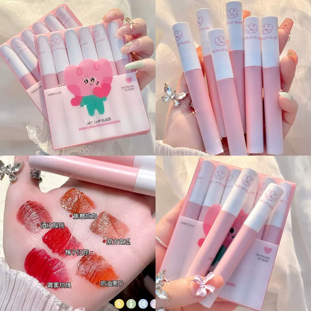 SET 6 CÂY SON KEM LÌ WETN LIP GLAZE