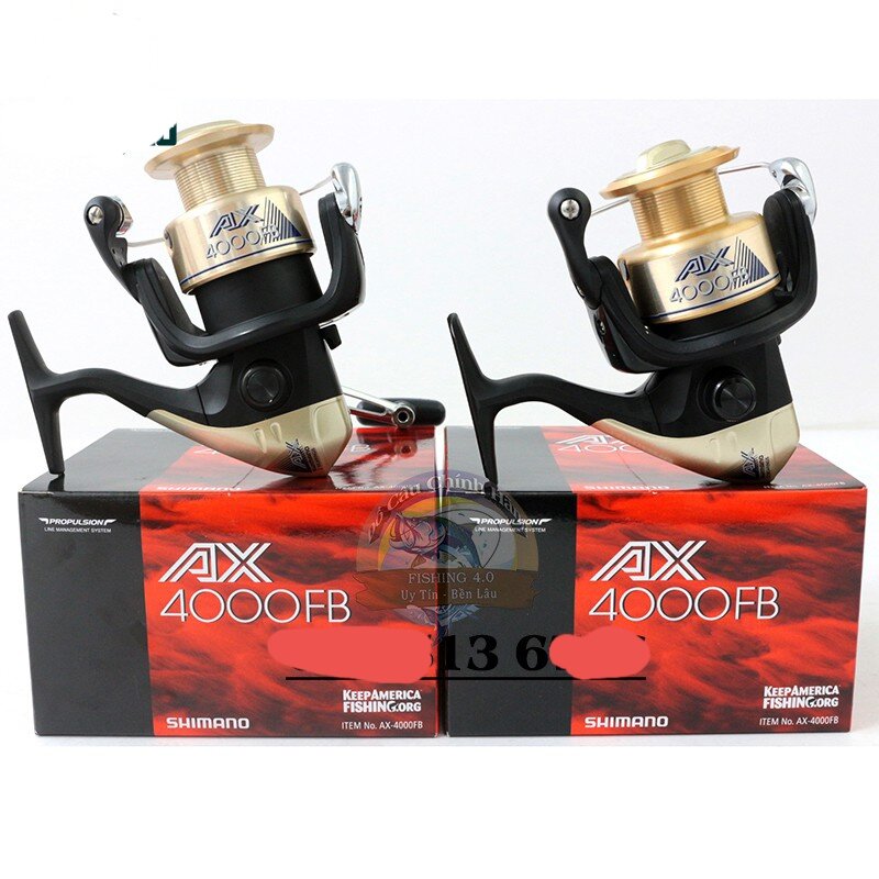 Máy câu chính hãng shimano ax 4000fb - fx 4000 - sienna 4000