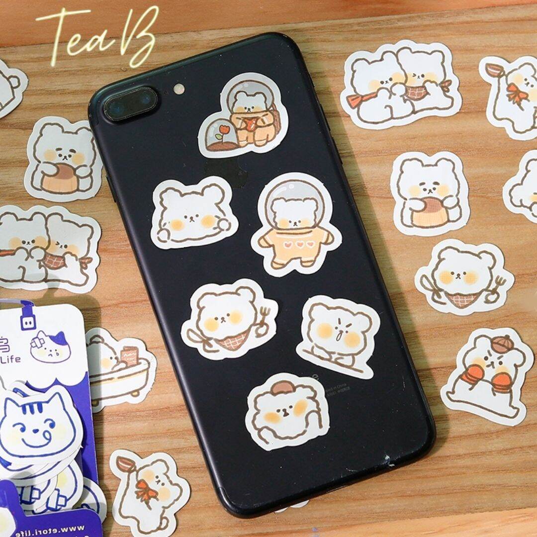 Bộ 40 Sticker (Miếng Dán) Trang Trí DIY (Tea.B_ST37)