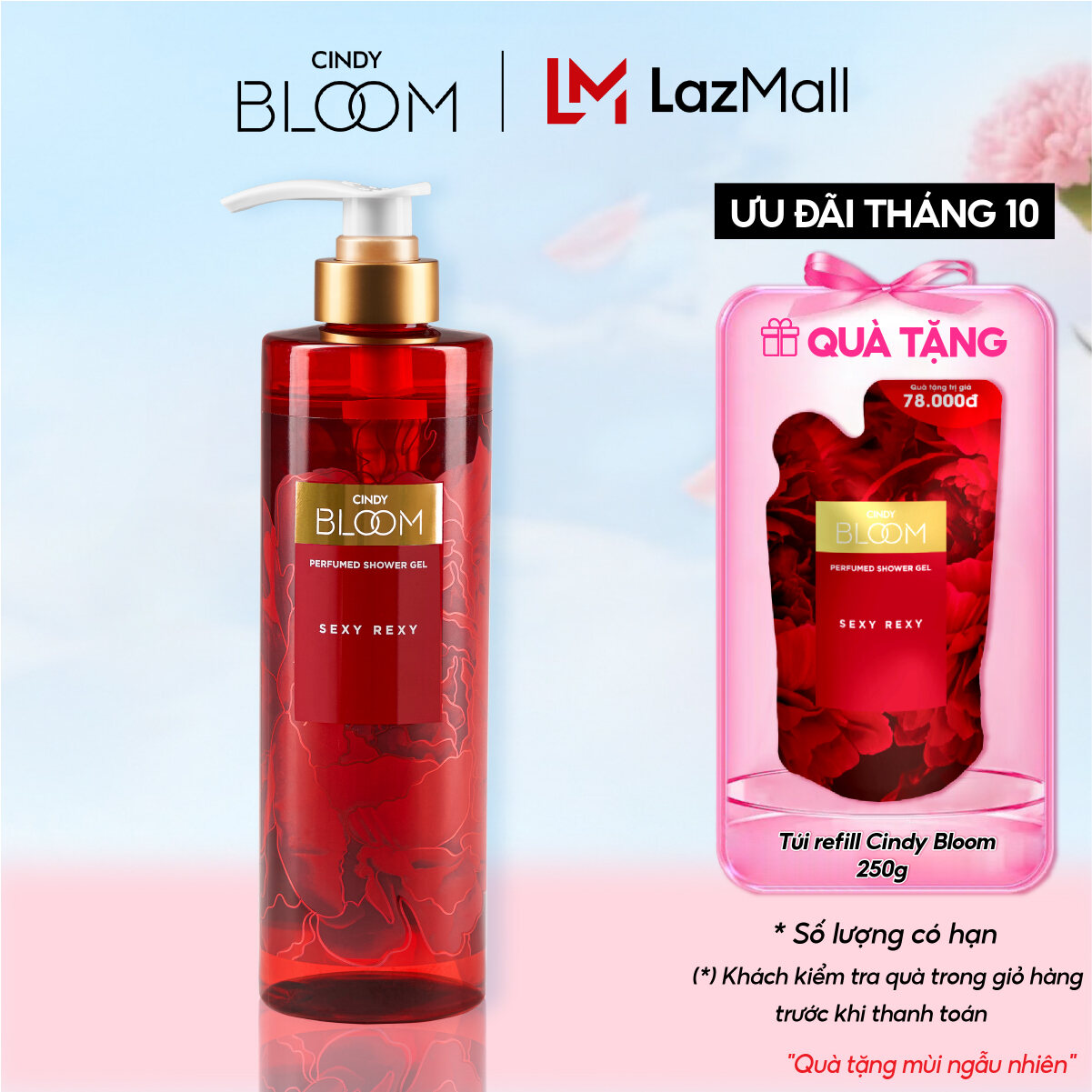 Sữa Tắm Hương Nước Hoa Cindy Bloom Sexy Rexy Hương Gợi Cảm Quyến Rũ 640g