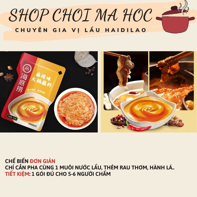 Sốt chấm lẩu hải đế lao Haidilao (vị tê cay)