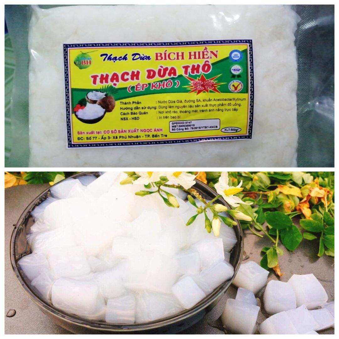 1 ký THẠCH DỪA THÔ BẾN TRE kèm hương dừa