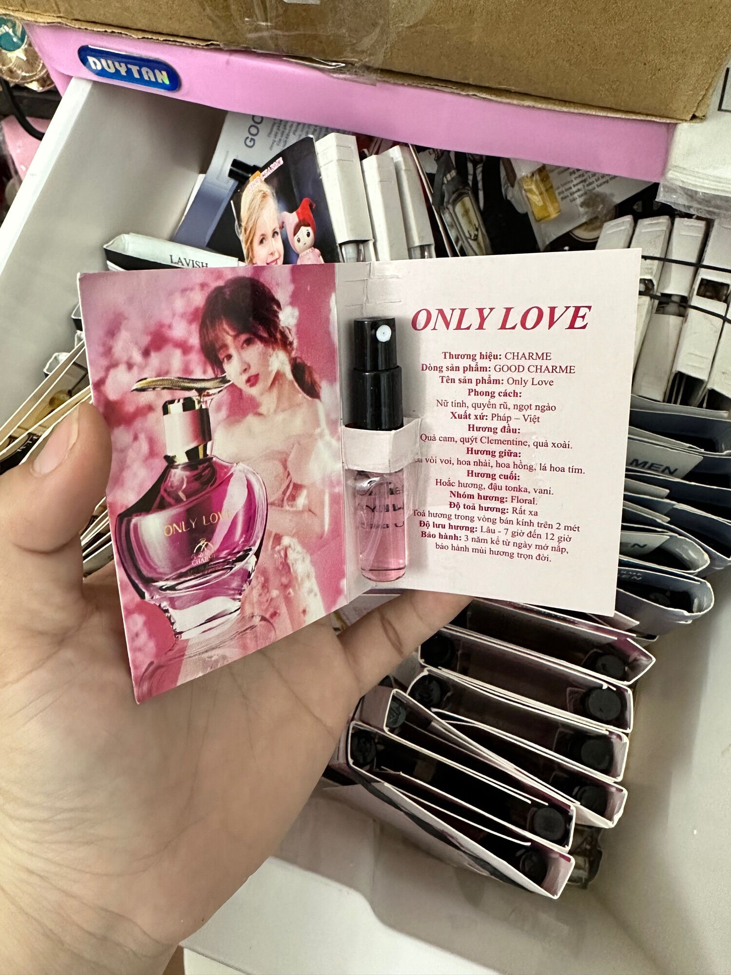 Ống test nước hoa only love 3ml