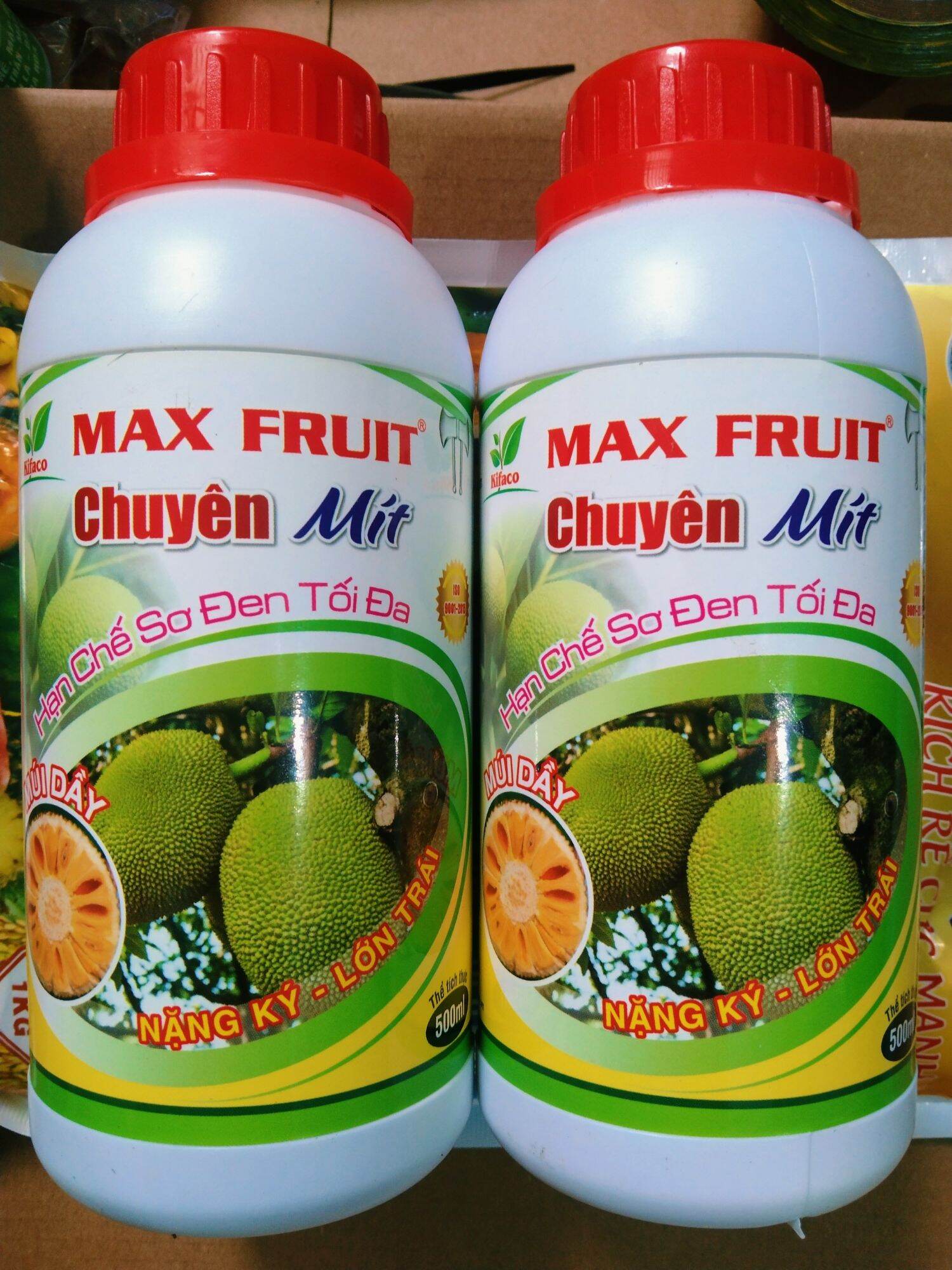 Phân bón MAX FRUIT - LỚN TRÁI MÍT - HẠN CHẾ SƠ ĐEN. Chai 500ml