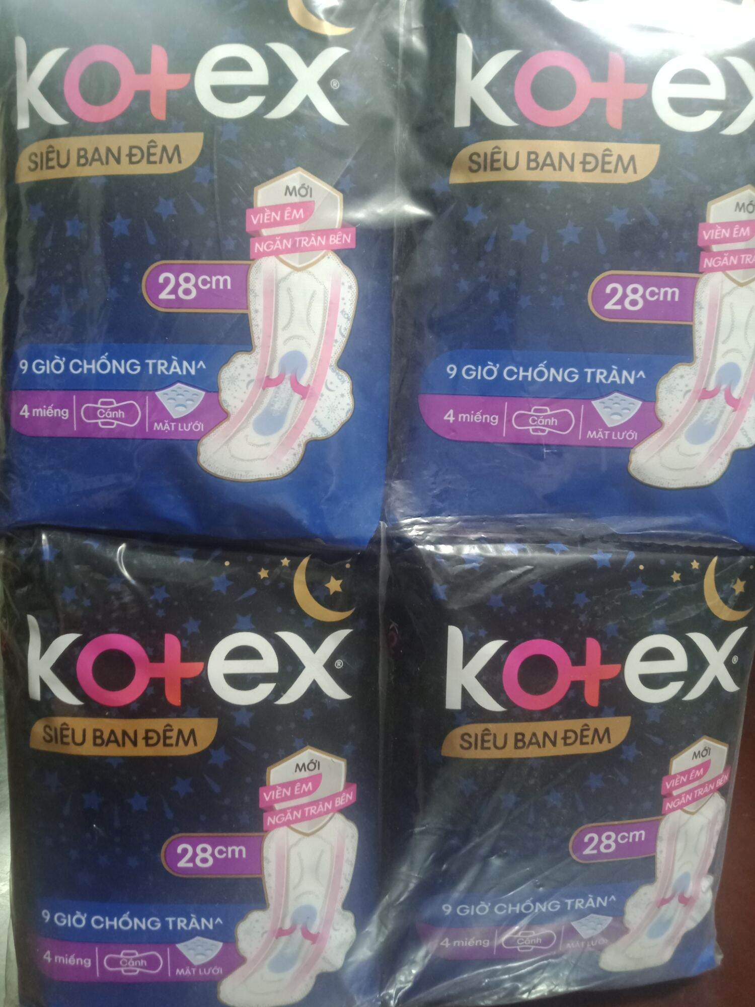 Băng vệ sinh kotex siêu ban đêm 28cm