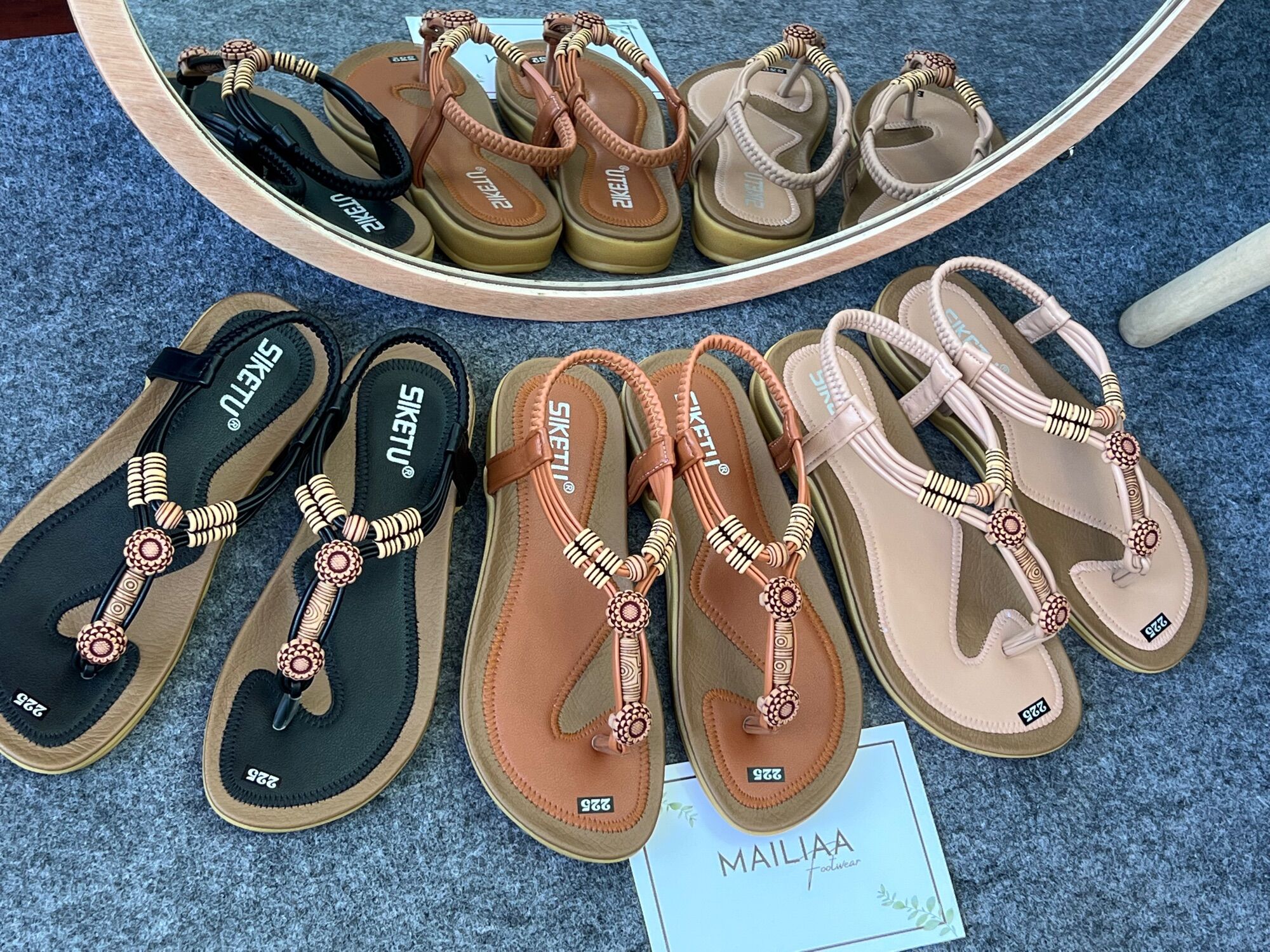 Sandal xỏ ngón MAILIAA quai thổ cẩm