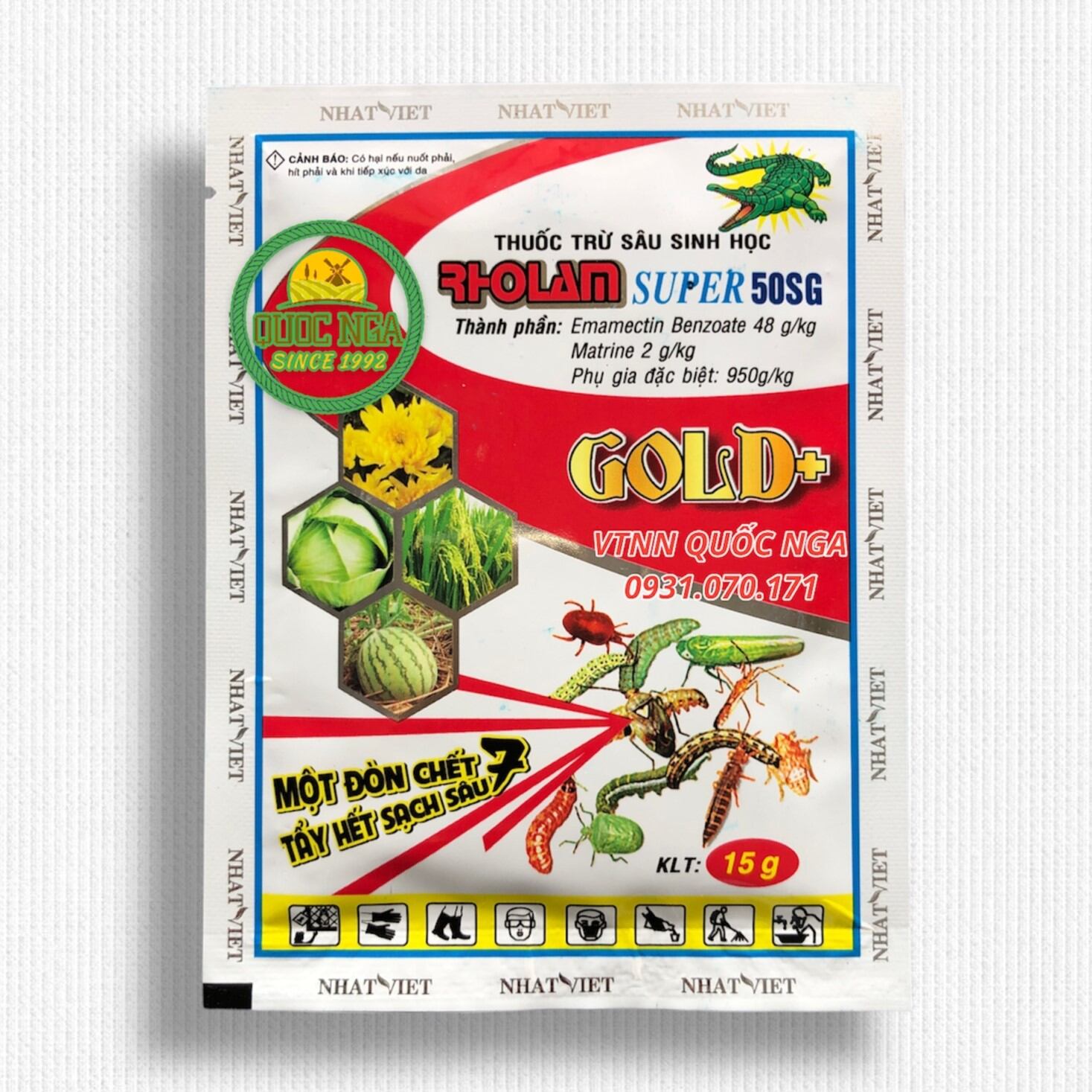 THUỐC TRỪ SÂU SINH HỌC RHOLAM - CHUYÊN TRỪ BỌ TRĨ, RỆP SÁP, NHỆN ĐỎ, SÂU TƠ, SÂU XANH