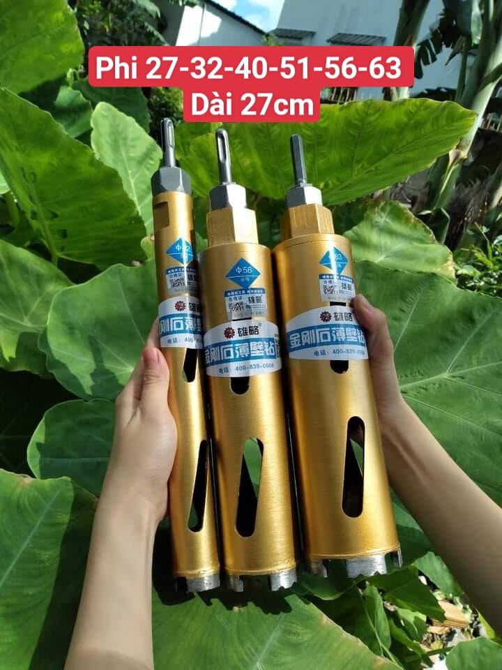 Mũi khoan rút lõi cắt được sắt .phi-40-- 56 và 63 dài 27cm