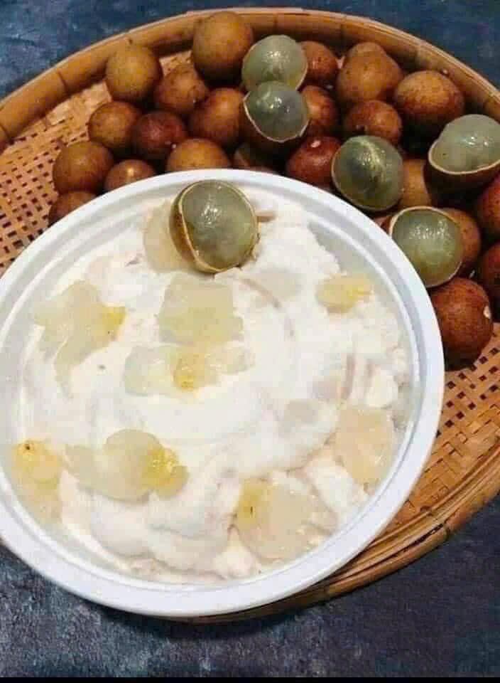 Kem nhãn tươi - hộp 500gr - bao ngon (giao liền)