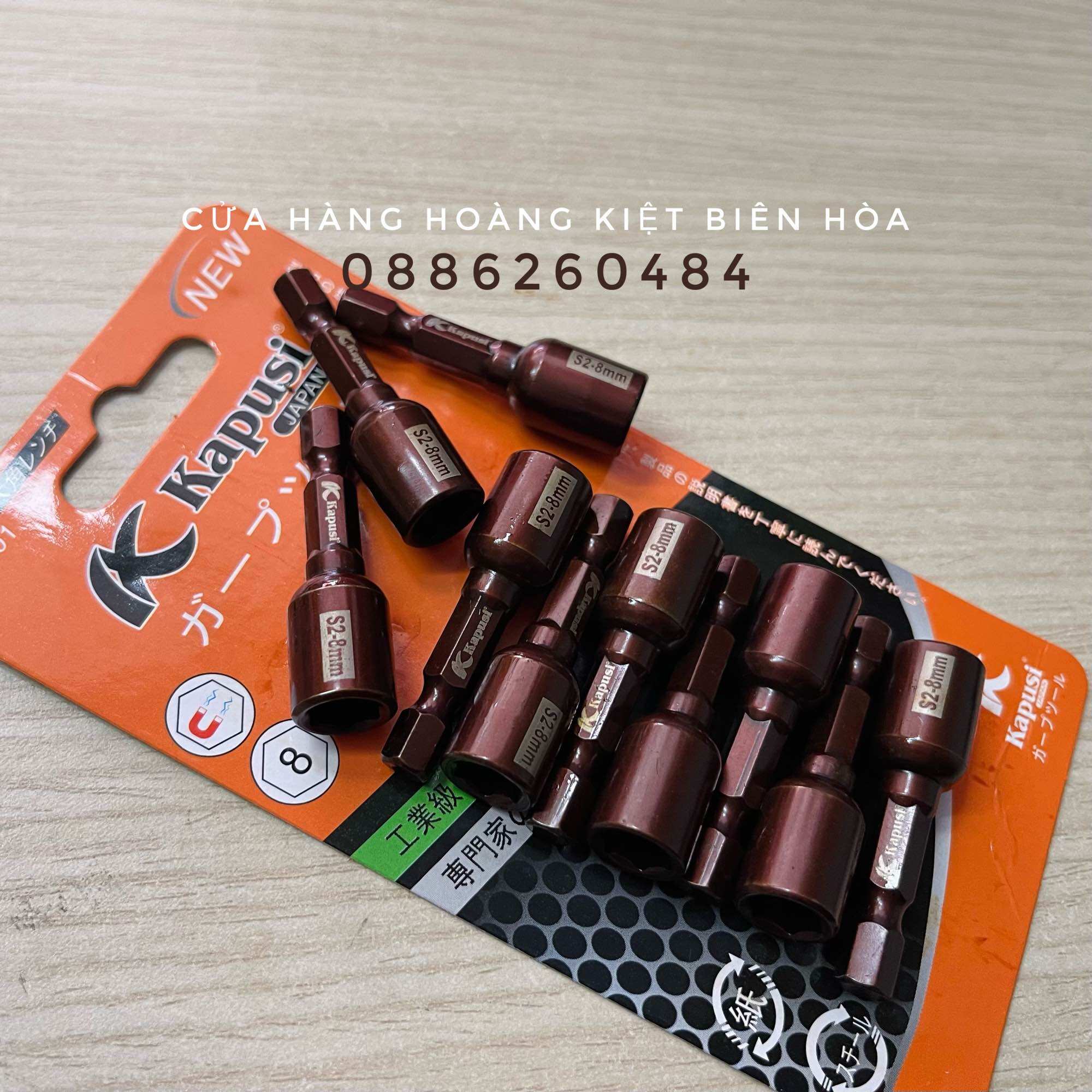 Đầu Bắn Tôn 8mm S2 Nâu KAPUSI (Giá lẻ 1 cái)
