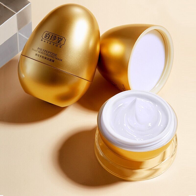 mặt nạ ngủ dưỡng ẩm trứng gà Yeast polypeptide 30g colagen làm mềm và mịn bổ sung độ ẩm cho da khóa ẩm và không bị mất đi, tạo cảm giác đã ẩm mịn mới mẻ