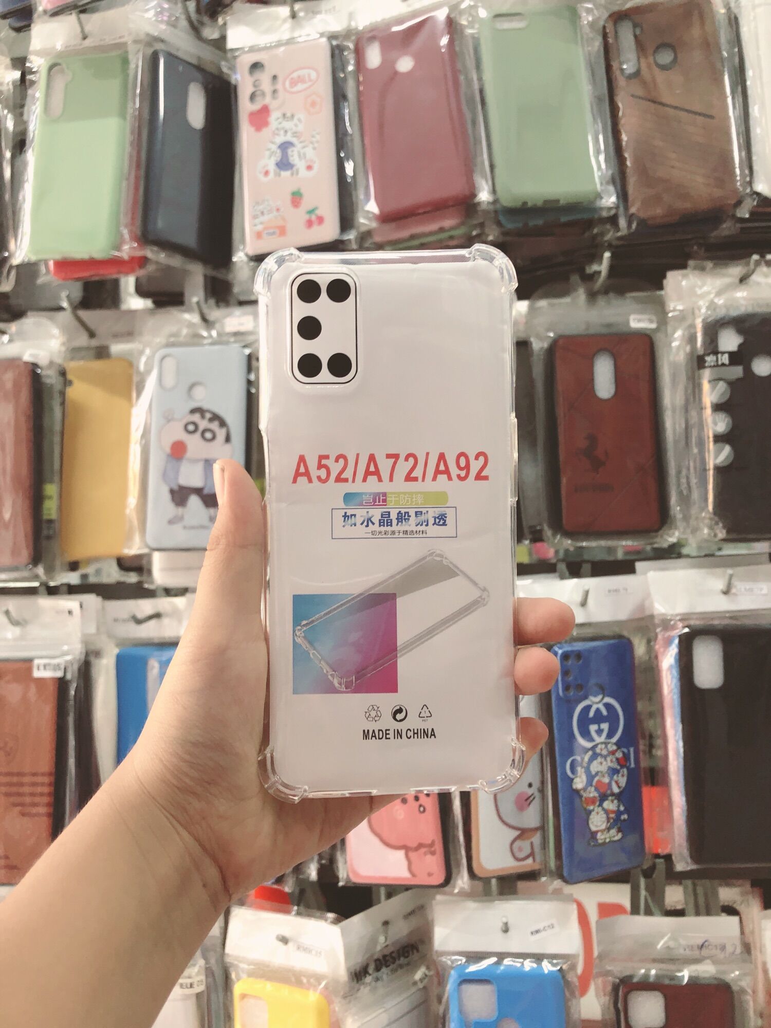 Ốp lưng dẻo trống sốc oppo a52/a72/a92