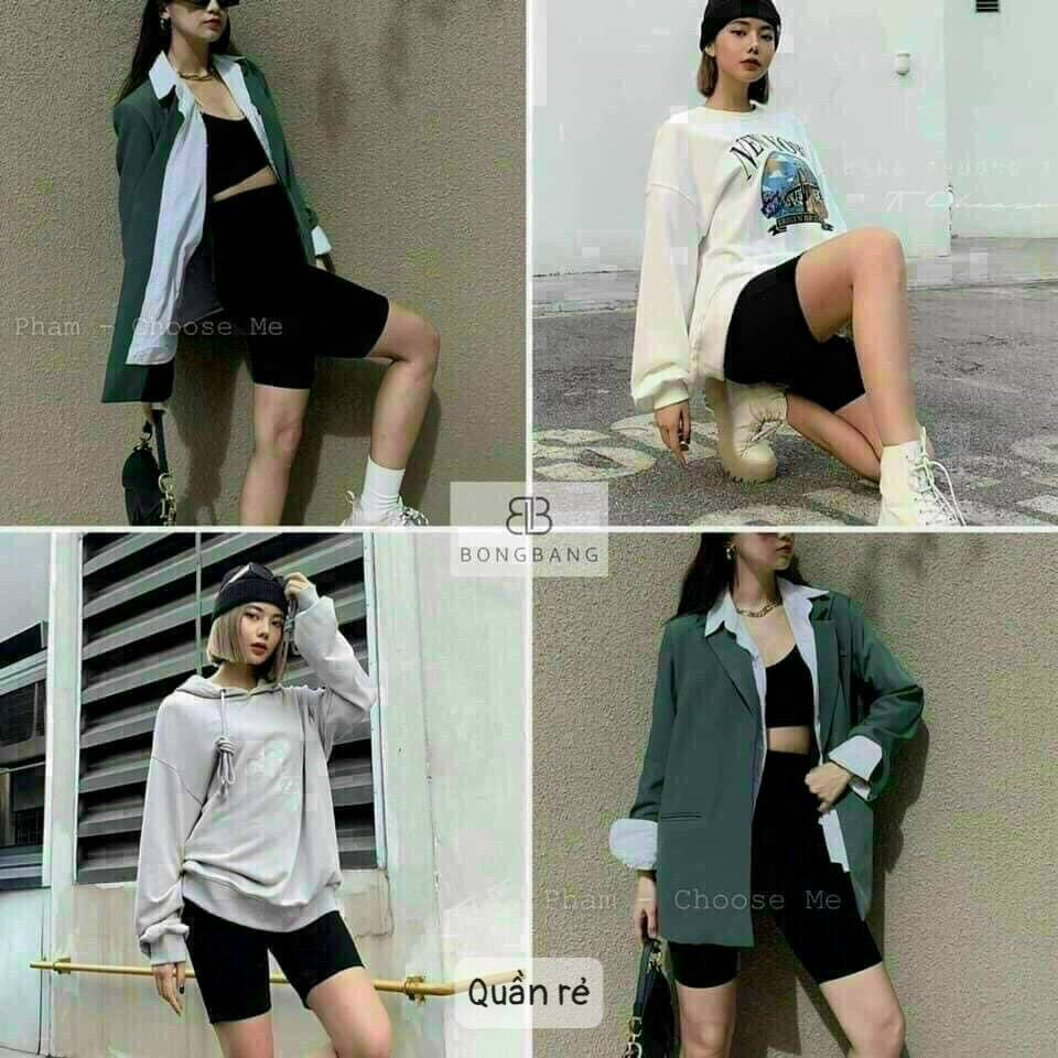 Quần ôm ngố dáng ôm legging