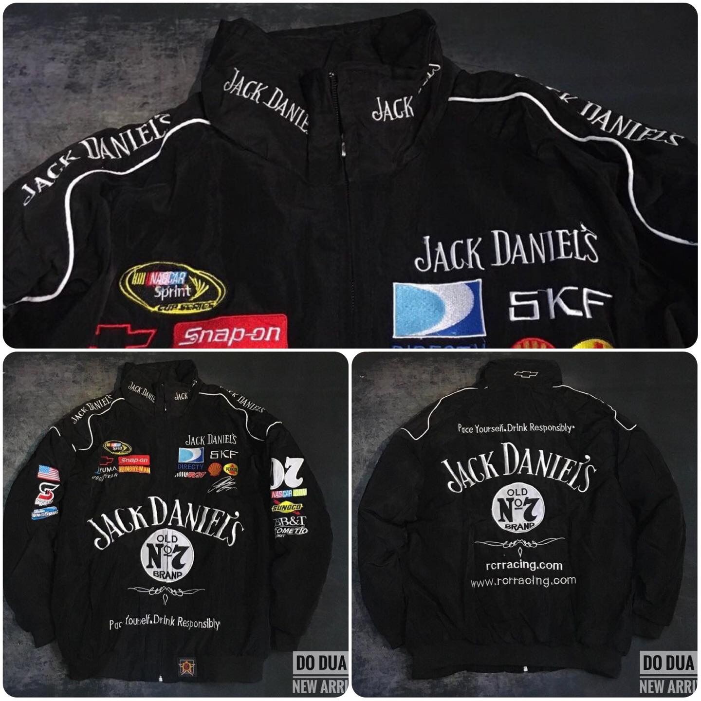 Áo khoác _ áo gió đua xe Jack Daniel's