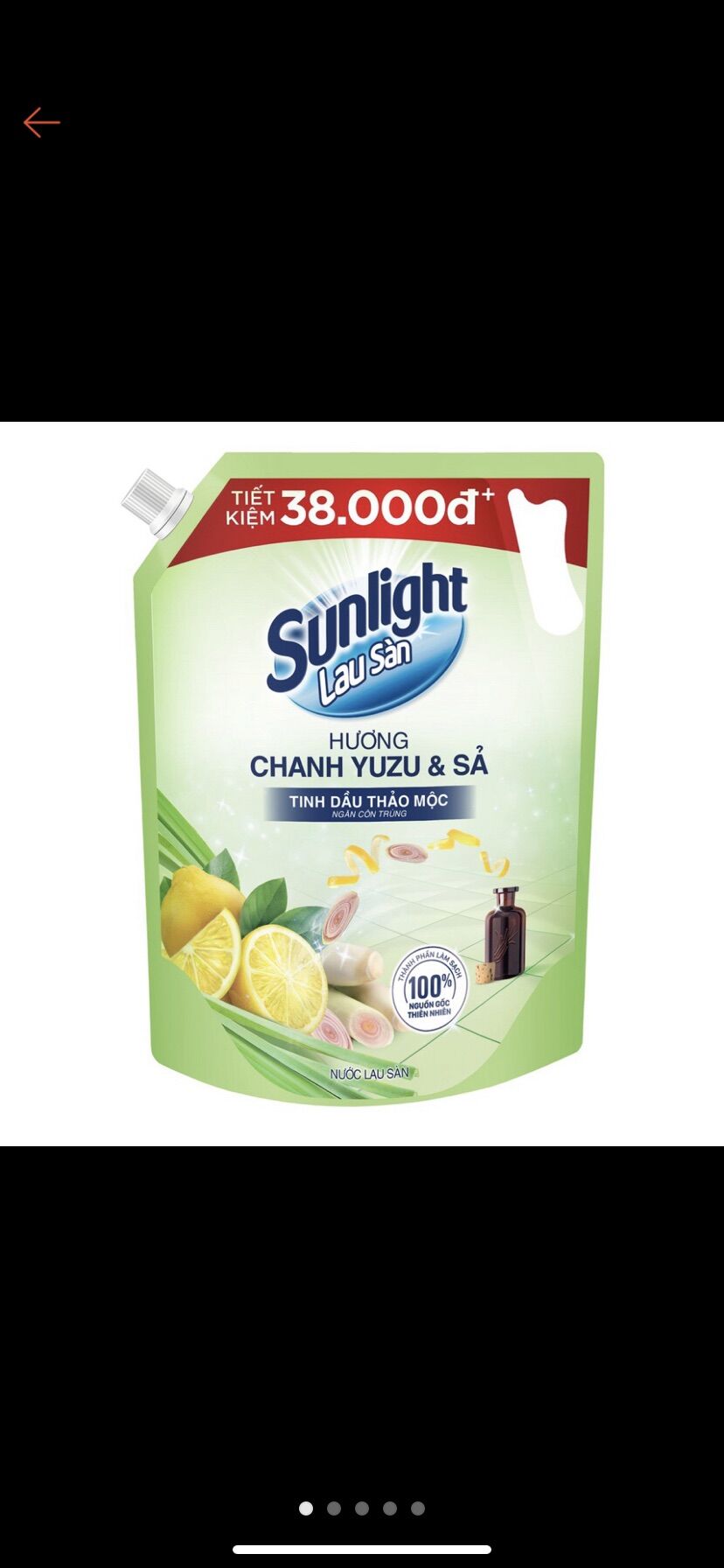 Nước Lau Sàn Sunlight túi