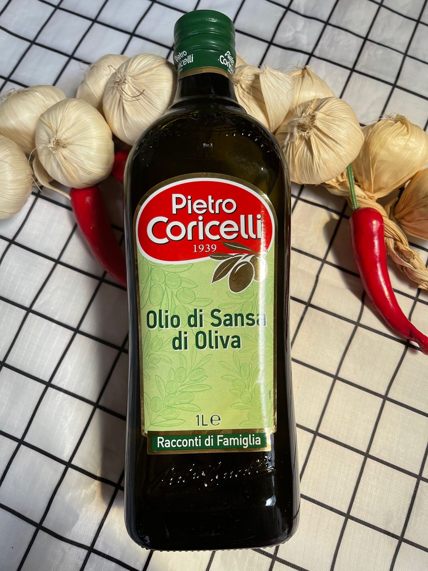 Dầu oliu nguyên chất pietro coricelli / olio di sansa di oliva - 1lit
