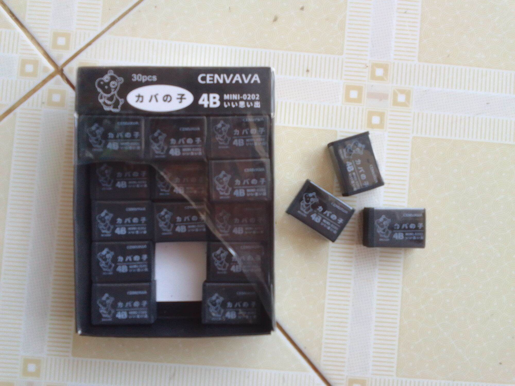 Gôm đen 4B Cenvava Mini-0202, 30v/hộp