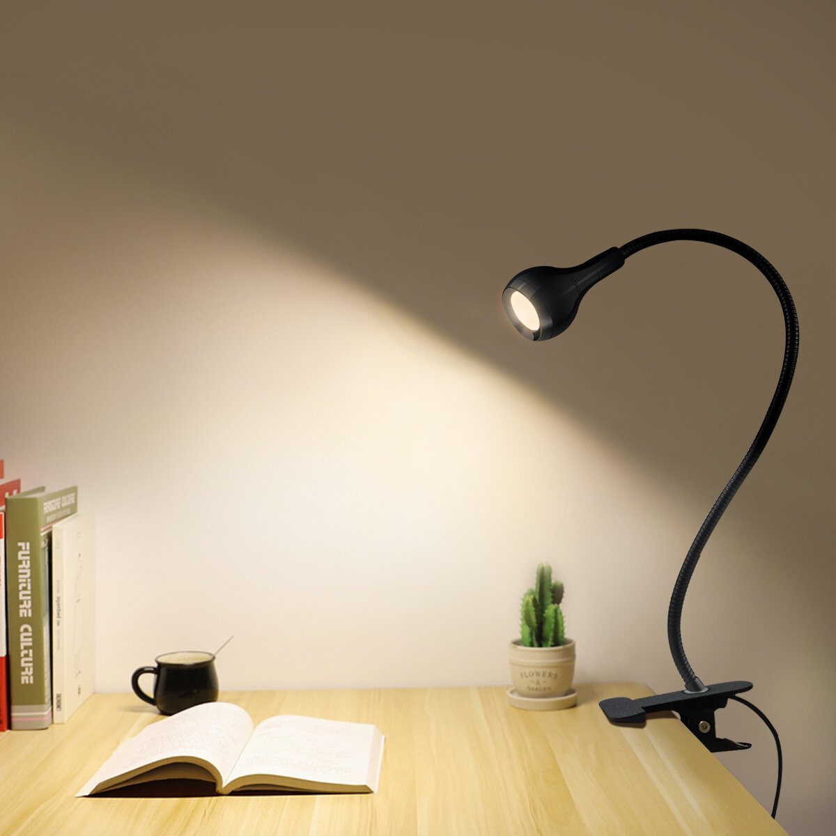 Đèn Bàn LED USB 5V Có Kẹp Đèn Ngủ Để Bàn Phòng Ngủ Kiểu Dáng Hiện Đại Chất Liệu Sắt Đèn Đọc Sách Đèn Ngủ Trang Trí Phòng