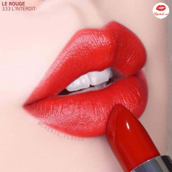 Son Givenchy màu 333 đỏ thuần chuẩn authentic bản mini 1,5gr fullbox