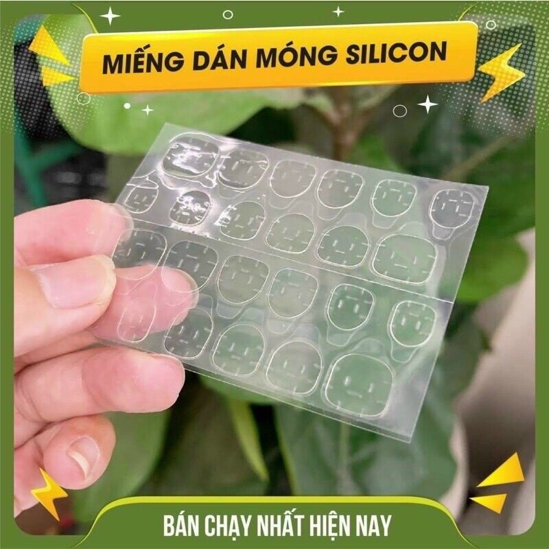 Combo 5 Tấm miếng dán móng tay giả silicon nhiều kích cỡ