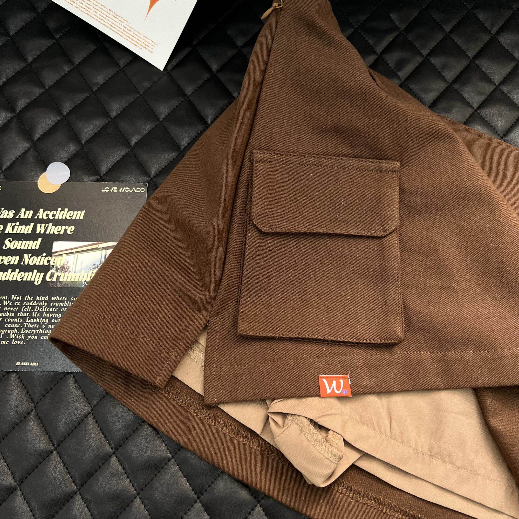 Chân váy quần kaki BOX MINI SKIRT