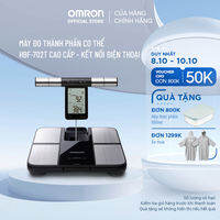 Cân Đo Thành Phần Cơ Thể OMRON HBF-702T Cao cấp - Kết Nối Điện Thoại - Thương Hiệu Nhật Bản